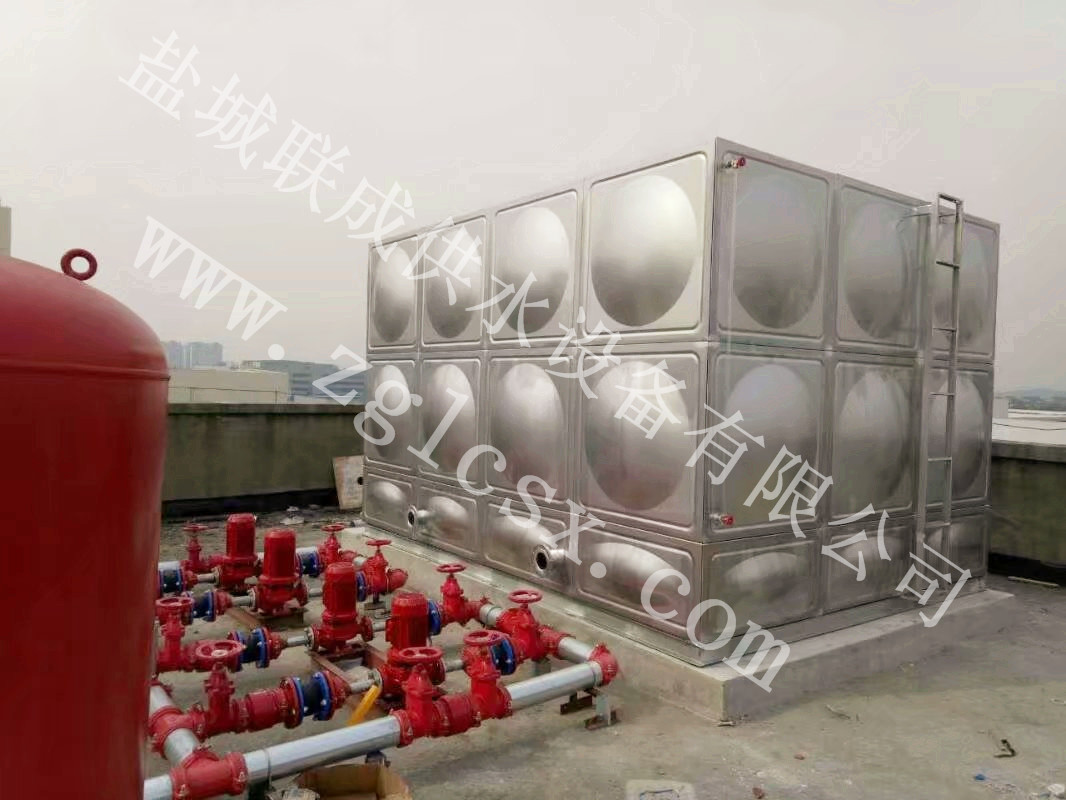 盐城联成销售不锈钢水箱消防水箱  保温水箱