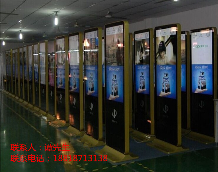 供应上海浦东国际机场高清65寸立式广告刷屏机  立式广告机  落地式广告显示屏  落地广告机