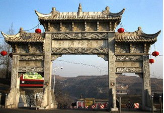 重庆村头石门楼,一线石门楼厂家_焕栋石业 山东石门楼