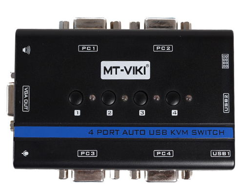 4路自动KVM切换器迈拓维矩MT-461KL  迈拓维矩切换器  4路KVM切换器