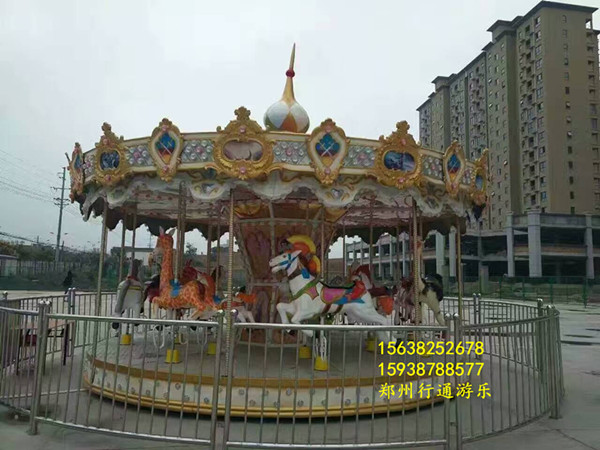 郑州旋转木马价格-旋转木马市场行情  旋转木马游乐设备  豪华转马