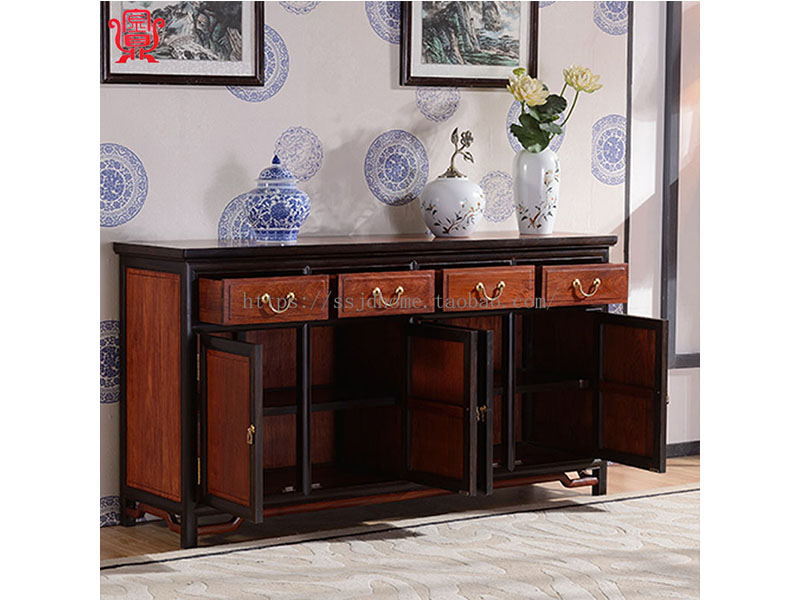 价位合理的苏作家具-[苏州弘典轩古典家具  餐边柜-紫光檀嵌奥氏  定制款-餐边柜-紫光  优质定制款-餐边柜-