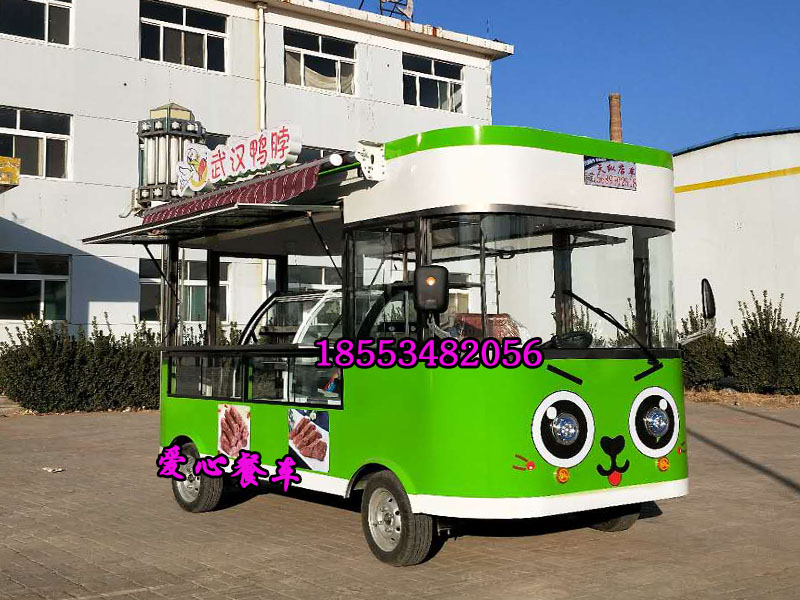 安徽芜湖移动景区小吃车定制，武汉鸭脖熟食  移动小吃车  熟食车