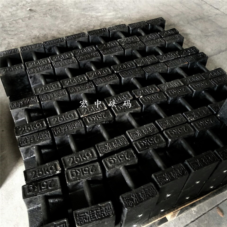 桂林二十公斤电梯负荷测试配重砝码 电梯砝码价格