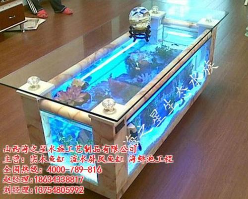 生态茶几鱼缸、山西茶几鱼缸、海之星水族公  茶几鱼缸报价  茶几鱼缸尺寸