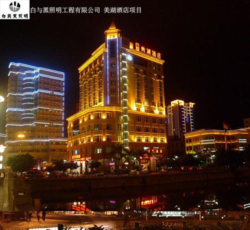白与黑照明工程|梧州市照明|酒店户外照明  户外照明施工