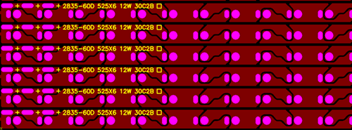 2835灯条线路板 led软性线路板 灯条板  软灯条线路板  火焰灯线路板  鞋灯线路板