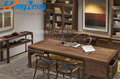定制办公室家具实木办公桌-D28  办公家具  办公室家具厂  上海办公家具