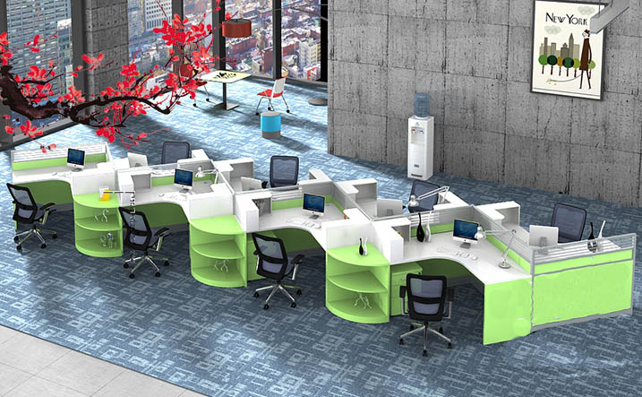 横衡办公家具板式办公桌-G025  办公室家具  办公家具厂
