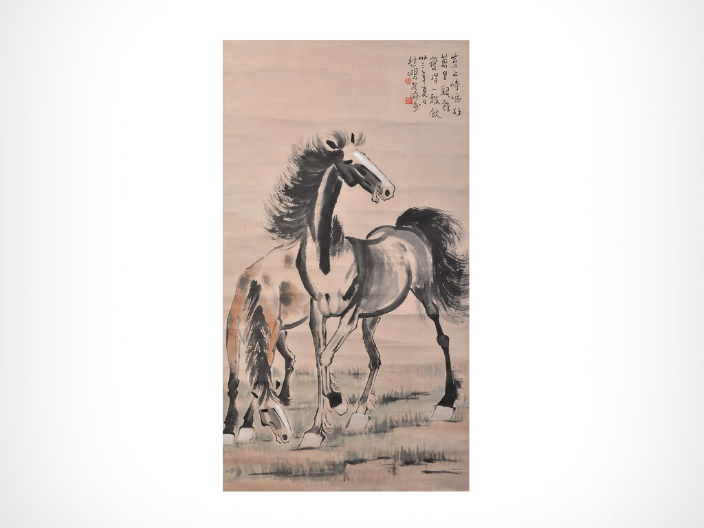 2018年徐悲鸿字画拍卖成交价深圳雍乾盛世公司  劳伦斯