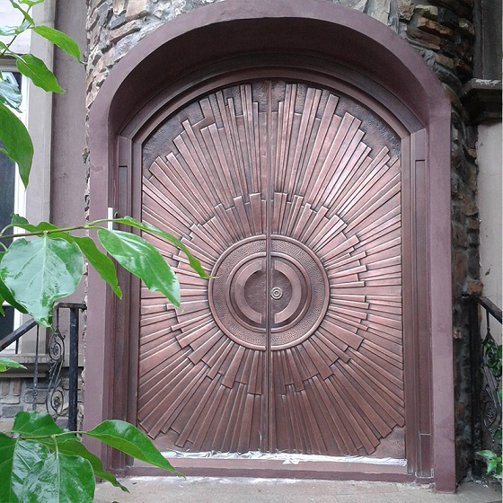 上海凯洋纯铜门仿铜门 别墅铜子母门 厂家直销