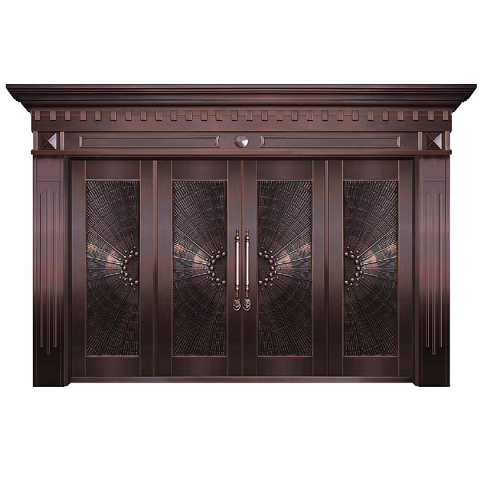 上海凯洋纯铜门仿铜门 别墅铜子母门 厂家直销