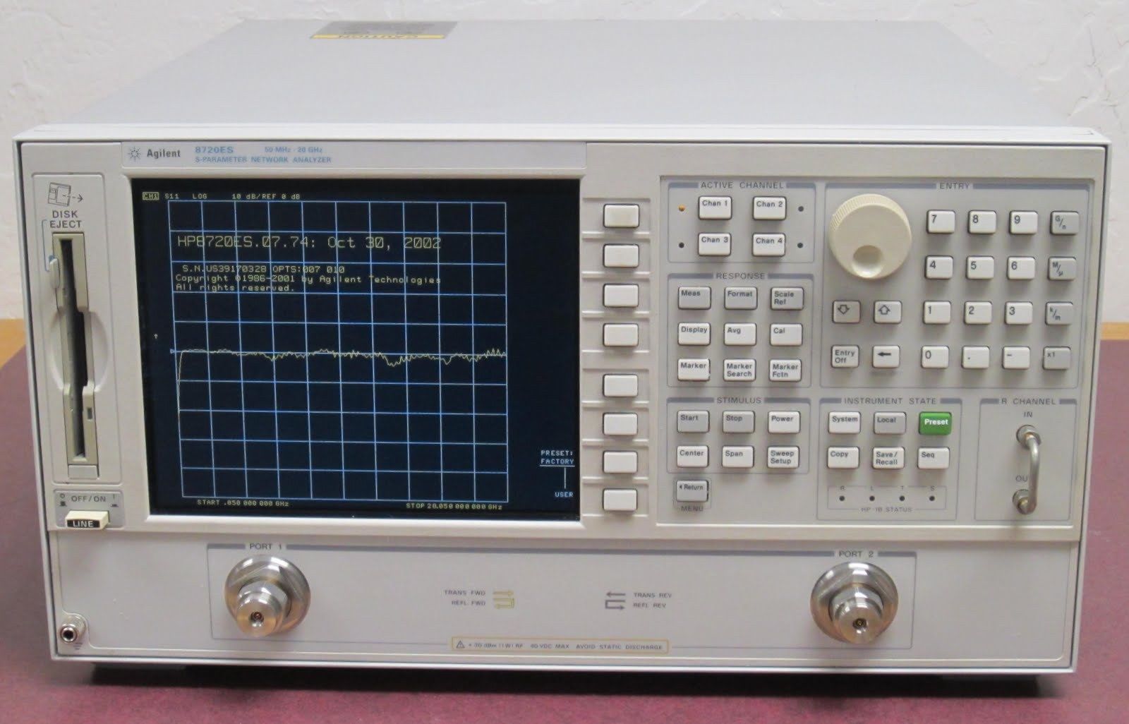 Agilent 8720ES网络分析仪HP8720ES&nbsp;&nbsp;安捷伦网络分析仪&nbsp;&nbsp;供应Agilent 8720ES&nbsp;&nbsp;回收网络分析仪