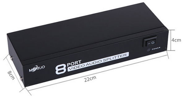 8路AV音视频分配器迈拓维矩MT-108AV  迈拓维矩分配器