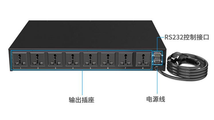 8路电源管理器迈拓维矩MT-PWC108  迈拓维矩电源管理器