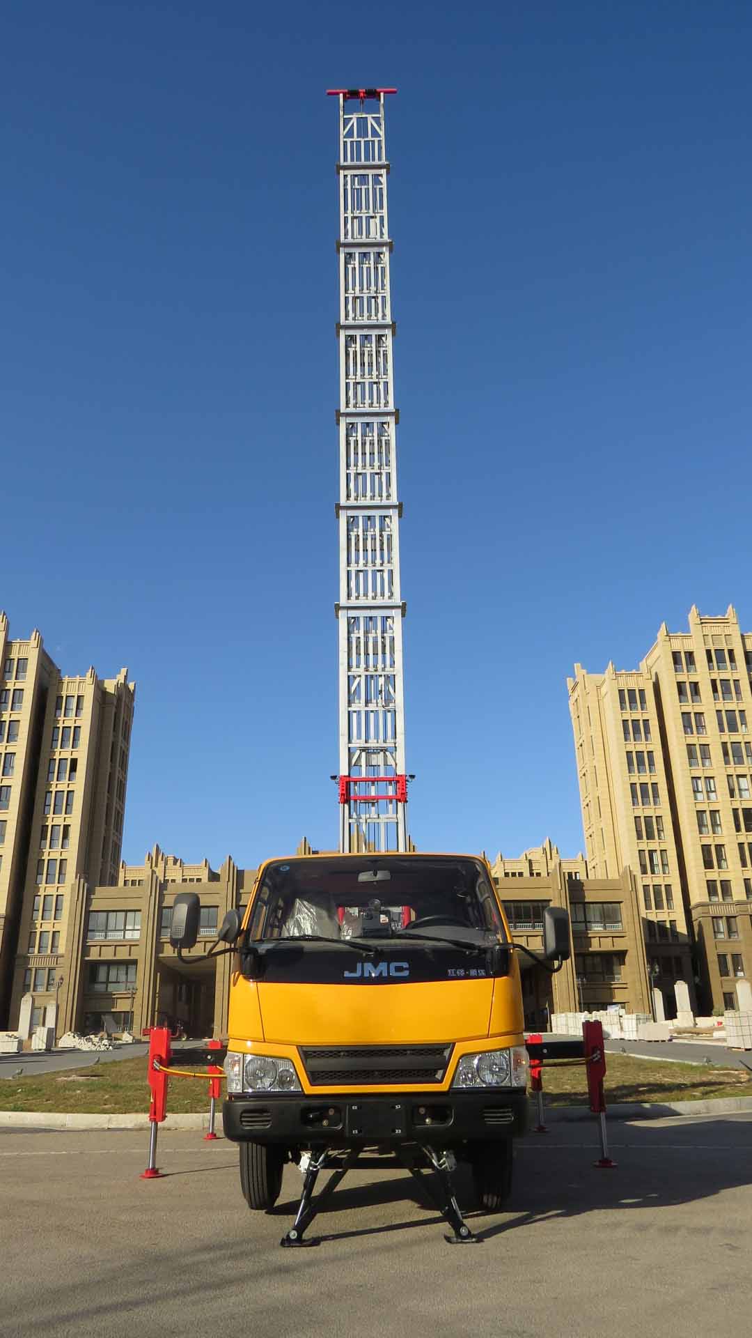 28米云梯上料车图片 山东信誉好的高空搬 高空搬运车 韩国云梯车 云梯车价格