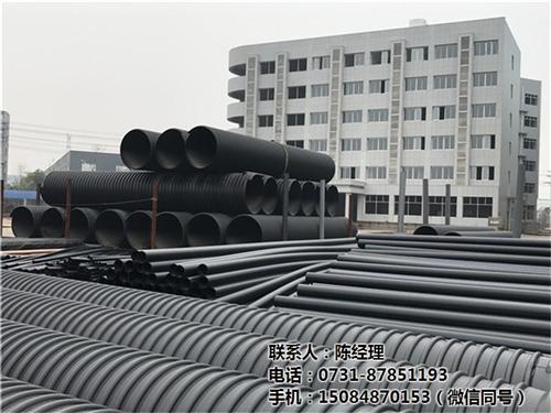 钢带管批发|钢带管|广西钢带增强螺旋波纹  pe钢带管