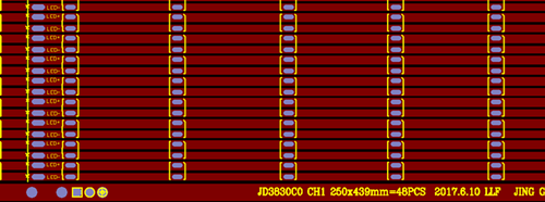 3528灯条线路板 led柔性线路板 面板灯线  LED细灯条  牙签板  灯带线路板