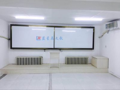 中山教学板L阳江双开门推拉绿板C办公写字专用