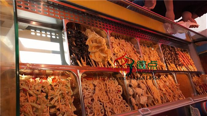 敞开式风冷串串柜，冷串自选商用保鲜柜，钵钵鸡展示冰柜