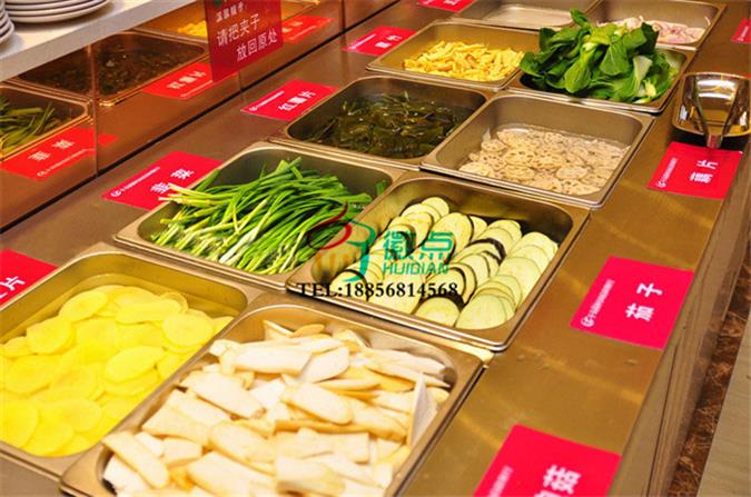 酱菜展示柜定做，超市咸菜保鲜柜，凉菜小菜展示台