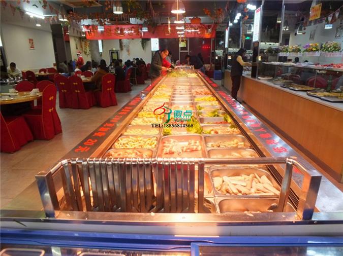 吉安风冷自助餐台定做，敞开式菜品自选柜  自助餐菜品保鲜柜