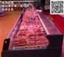 超市冷鲜肉柜定做，肉铺风冷鲜肉保鲜柜，直冷卧式鲜肉柜