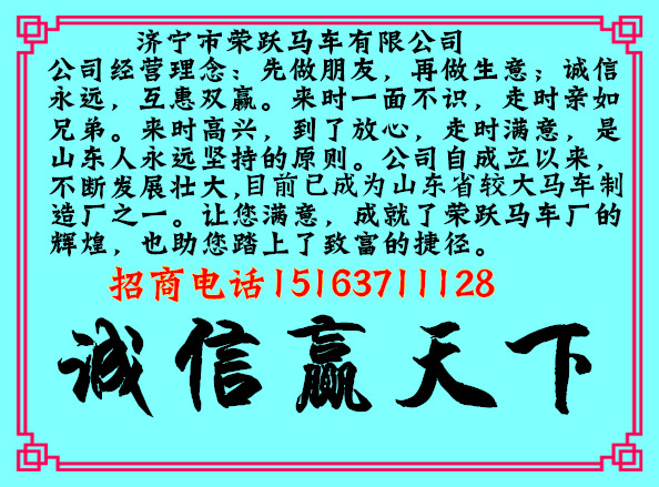 济宁市荣跃马车有限公司