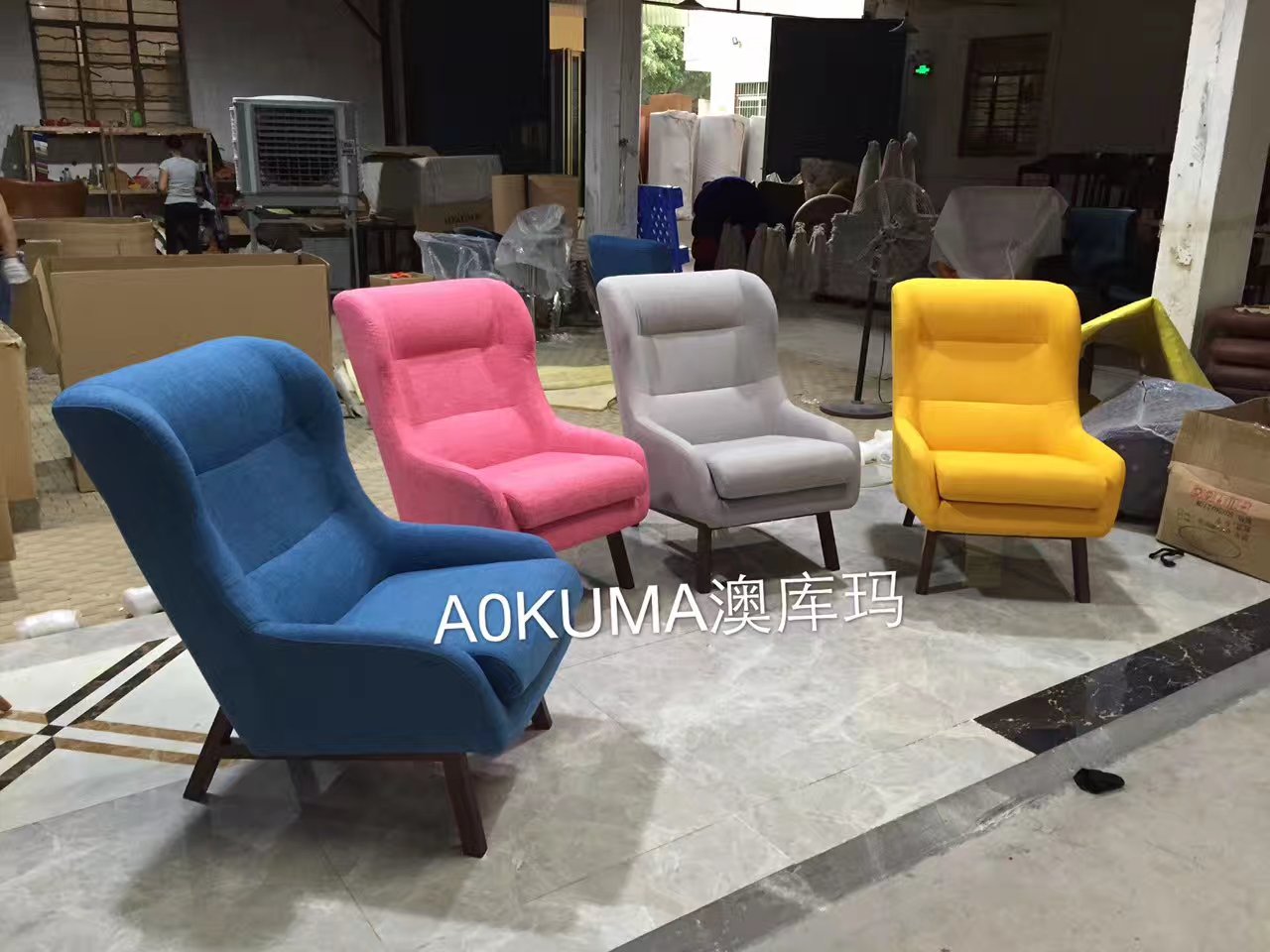廊坊地区规模大的香河宝慕家具休闲椅系列供  香河家具  香河办公家具