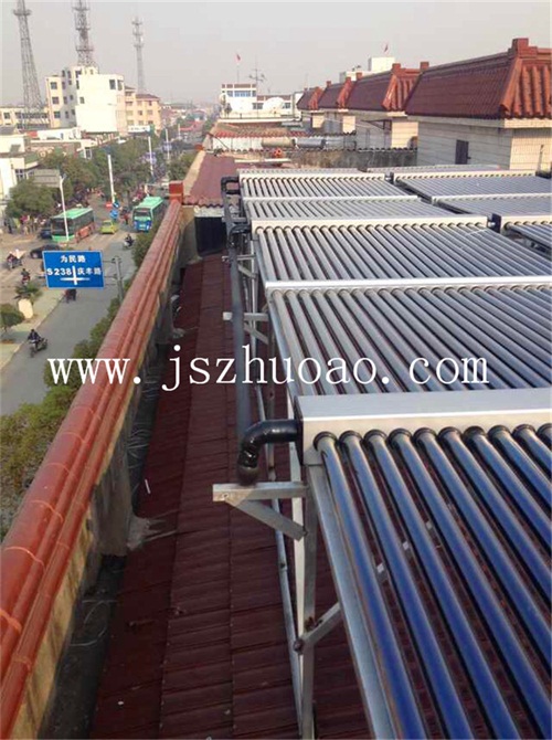 常州达成宾馆太阳能热水工程  热水器  热泵