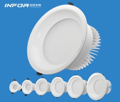 嵌入式贴片筒灯3w-35w 酒店家居商超照明灯具  嵌入式筒灯  LED筒灯