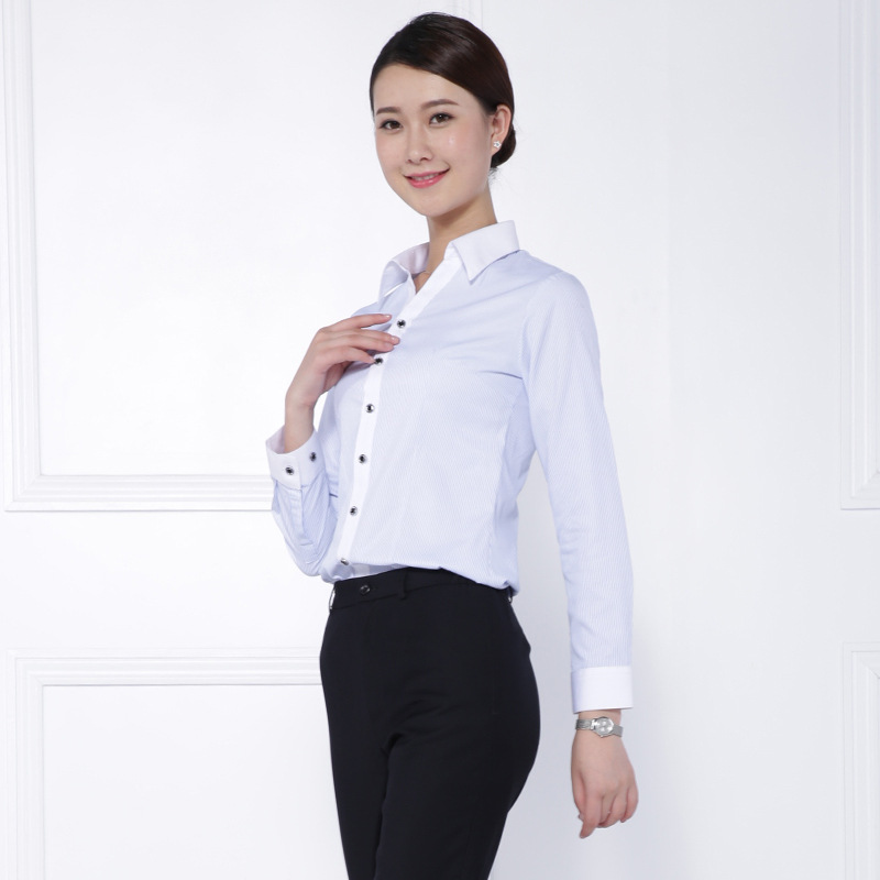 湖南工作服定做女裙套装免烫修身厂家直销  职业装  女士衬衫  工装