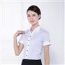 湖南工作服定做女士短袖衬衫厂家直销