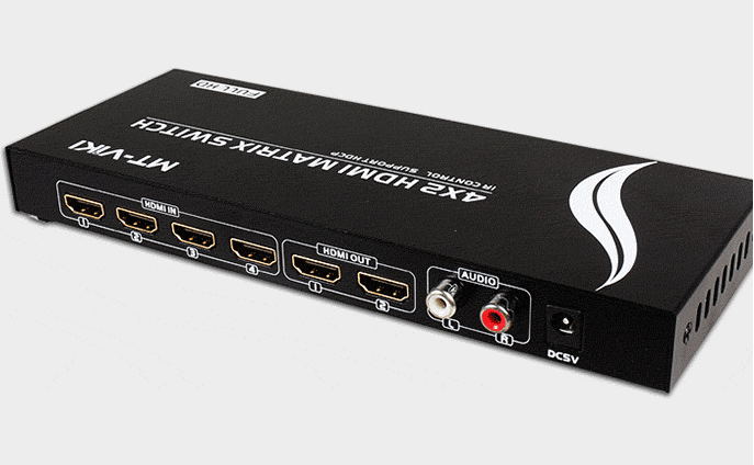 4进2出高清HDMI矩阵切换器迈拓维矩MT-HD4x2  4X2HDMI矩阵切换器  迈拓维矩矩阵