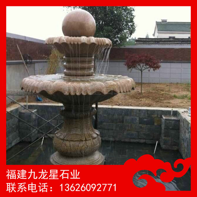 风水球制作厂家 枫叶红风水球喷泉&nbsp;&nbsp;风水球厂家