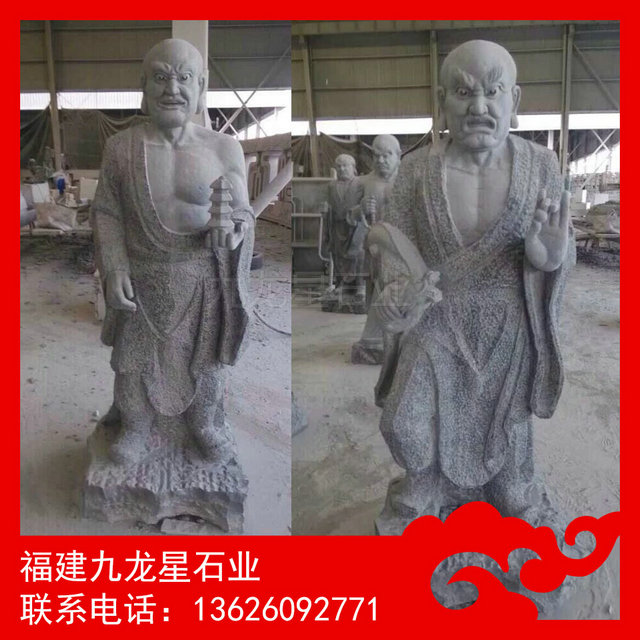 十八罗汉石雕厂 石刻十八罗汉 寺庙佛像雕塑