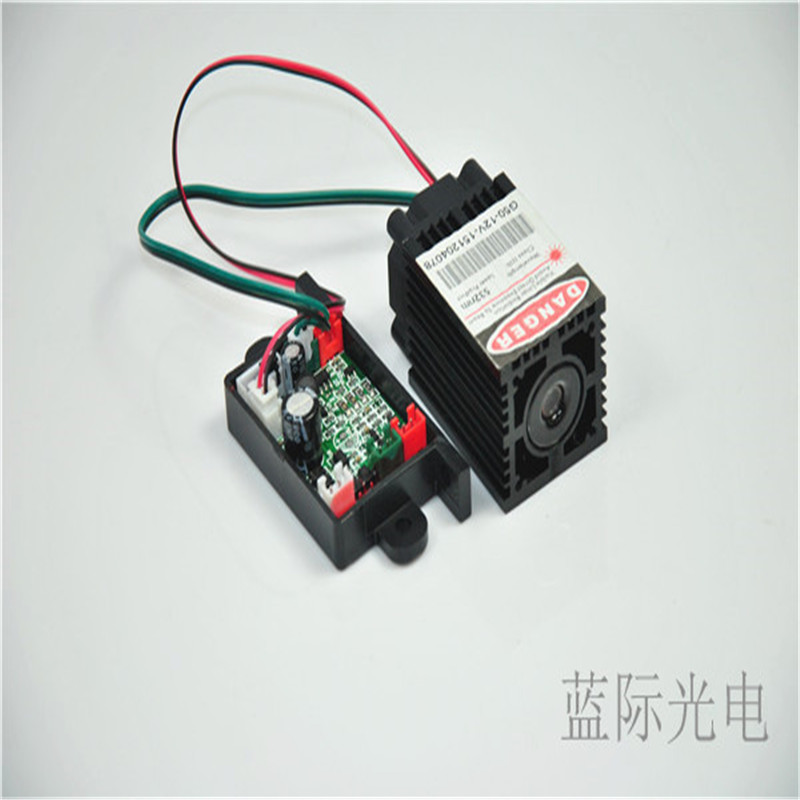 蓝际 460nm1.6W高功率激光雕刻DIY模组 可调点  激光雕刻模组