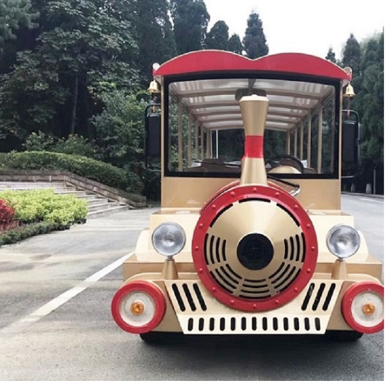 厂家直销14座电动小火车，外观独特  电动观光车  旅游观光车