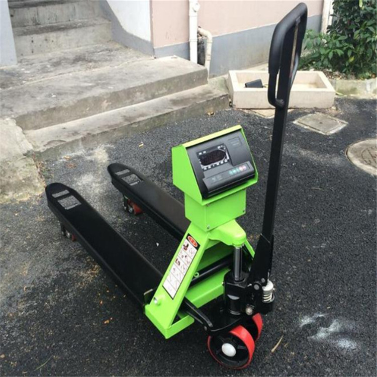 通辽0.5T电子托运叉车秤销售  液压叉车秤  称重搬运车  移动磅秤