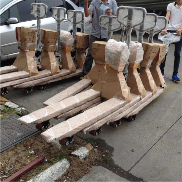宁波1T仓库托运货物地牛秤  液压叉车秤  称重搬运车  移动磅秤