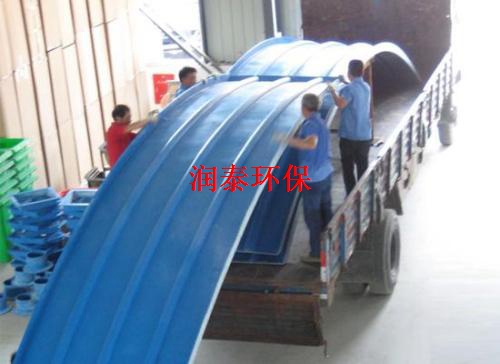 宁夏玻璃钢拱形盖板玻璃钢拱形盖板现场施工