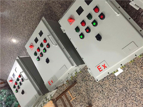 加压机防爆控制箱5.5kw~17.5kw&nbsp;&nbsp;防爆操作箱&nbsp;&nbsp;防爆机旁按钮盒