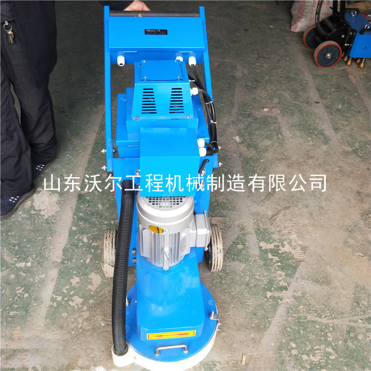 南昌地坪研磨机图片 车间旧地面无尘打磨机 沃尔直销  手推式研磨机  无尘研磨机
