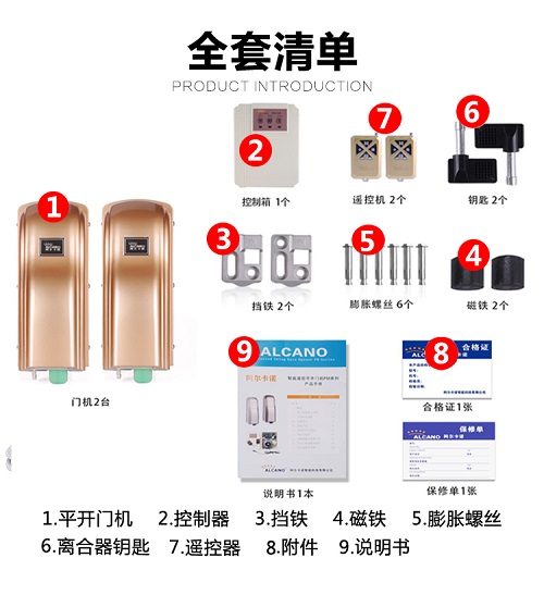 浙江省杭州市余杭区阿尔卡诺平开门机  余杭八字开门机  余杭别墅门开门机  余杭铁艺门开门机