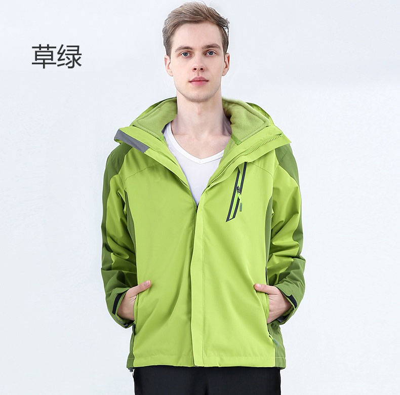 定做新款冲锋衣厂家 拼色可加印Logo冲锋衣订做  冲锋衣加工  冲锋衣订制