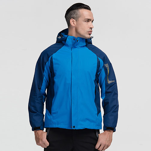 定制春秋薄款外卖冲锋衣工作服 可印制Logo图案  冲锋衣加工  冲锋衣定制  冲锋衣订做