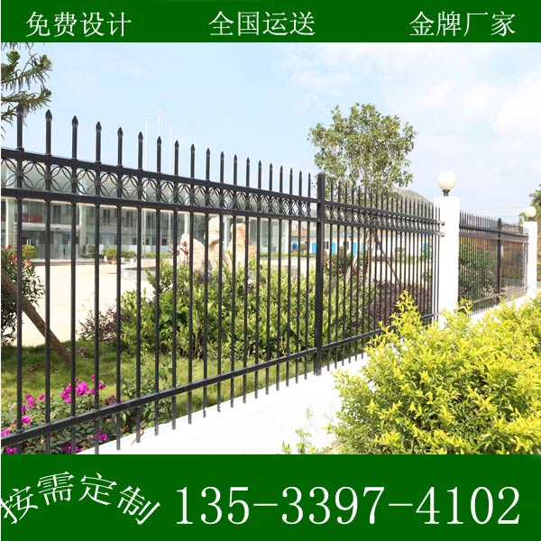 合浦高铁站防爬栏杆 贺州楼盘小区护栏 锌钢栅栏防腐耐用