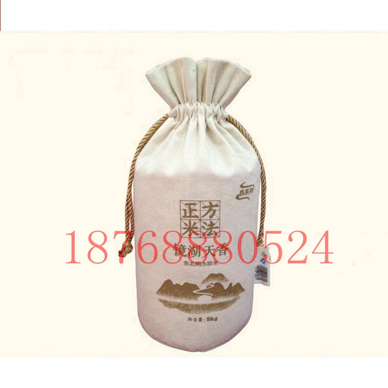 帆布大米袋订做 郑州布艺坊供应棉布杂粮袋