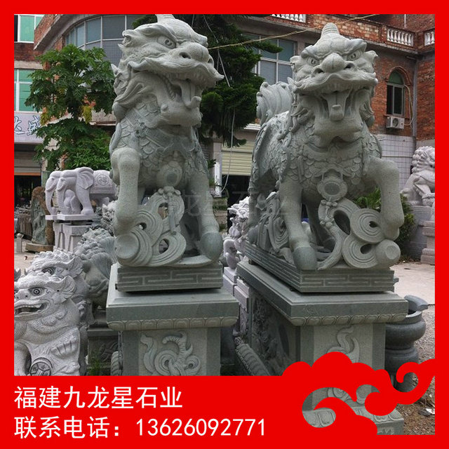 花岗岩石麒麟 供应石雕麒麟 门口镇宅神兽