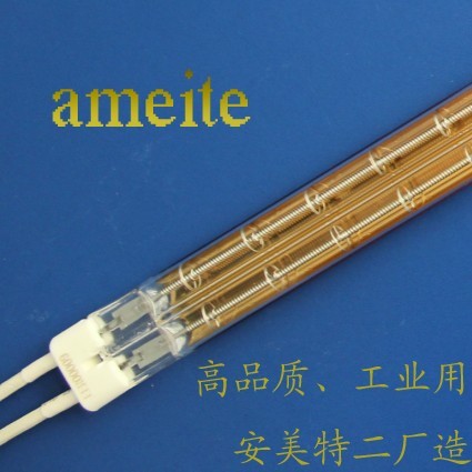 安美特半镀发射热量加电热管220v1000w  镀金加热管  卤素石英电热管  镀白加热管